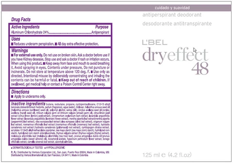 LBEL DRY EFFECT 48 packaging