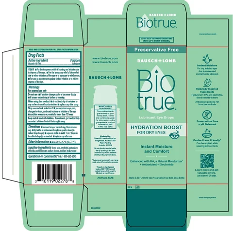 Biotrue Hydration Boost 포장