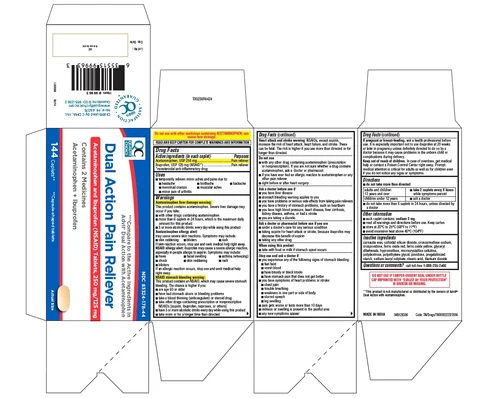 dual action pain reliever packaging