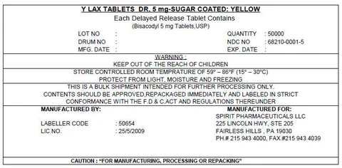 Y LAX DR packaging