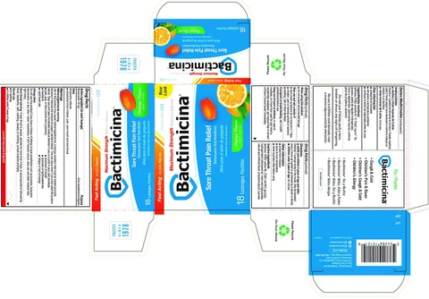 Bactimicina for Sore Throat 포장