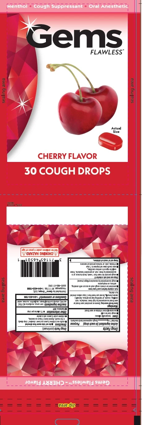 Cough Drops Gems Flawless Cherry Flavor 30ct 포장