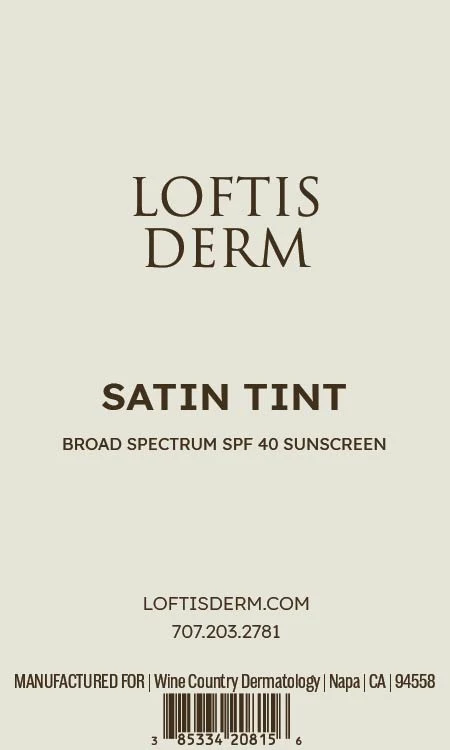 Satin Tint 포장