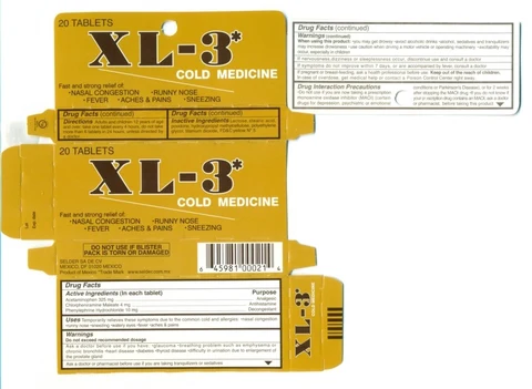 Cold MedicineXL3 포장