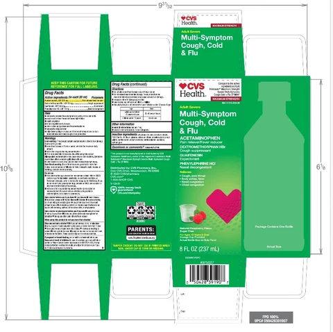 CVS Severe Multi-Symptom Cough Cold Flu 포장
