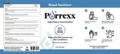 Hand Sanitizer packaging
