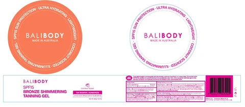 BALI BODY SPF15 BRONZE SHIMMERING TANNING 포장