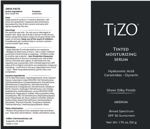 TiZO Tinted Moisturizing Serum - Medium packaging