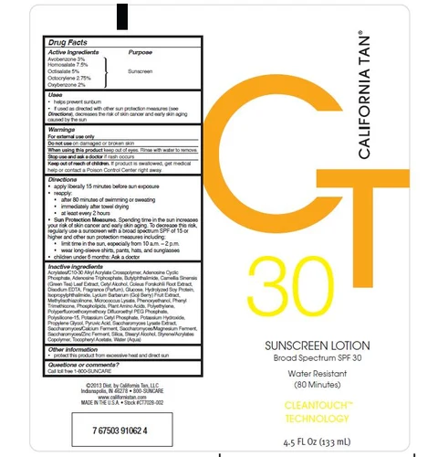California TanSPF 30 Sunscreen 포장