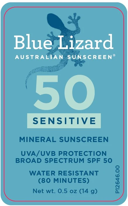 Blue Lizard Sensitive SPF 50 포장