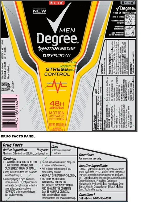 Degree Men MotionSense Stress Control Dry Antiperspirant 포장