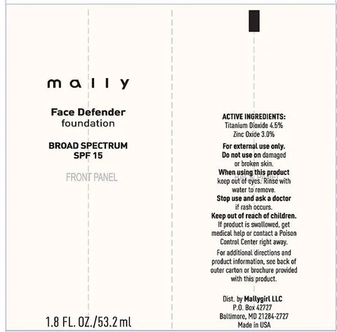 mally Face Defender Foundation 포장
