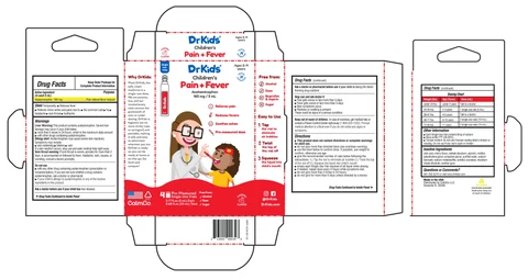 Childrens Pain and Fever packaging