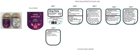Hand Sanitizer Berry Holidays packaging