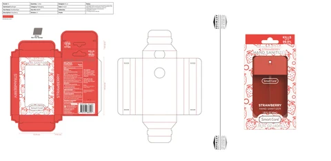 Smart Care Hand Sanitizer Strawberry 포장