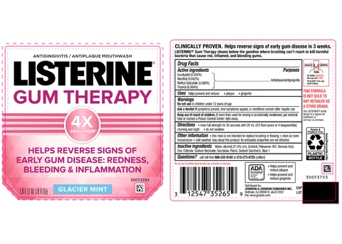 Listerine Gum TherapyGlacier Mint packaging