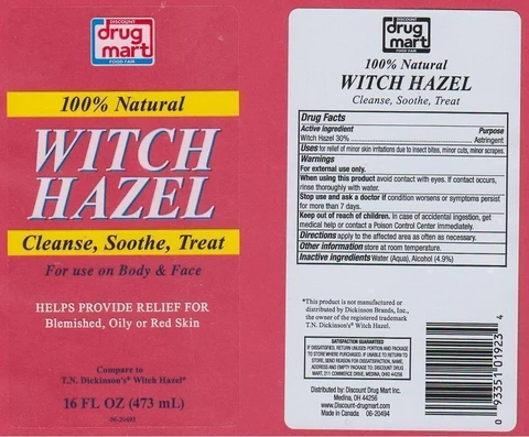 DISCOUNT DRUG MART WITCH HAZEL 포장