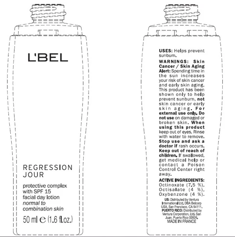 LBEL REGRESSION JOUR Protective Complex With SPF 15 Facial Day Normal to Combination Skin packaging