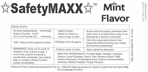 SafetyMAXX Mint Flavor 포장