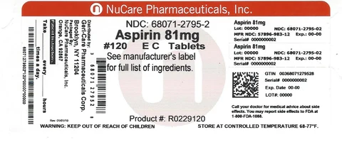 Aspirin 포장