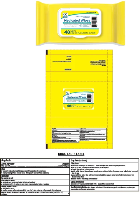 QUALITY CHOICE Medicated Wipes 포장