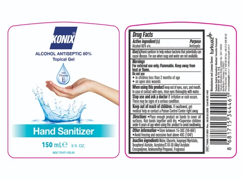 Konix 80 alcohol consumer 150ml
