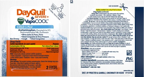 DayQuil Severe plus Vicks VapoCoolCold and Flu 포장