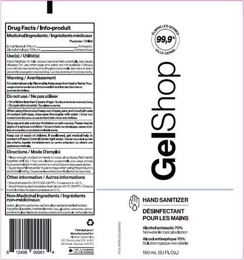 Hand Sanitizer packaging