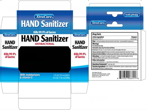 Hand Sanitizer Antibacterial Vitamin E2 oz. 2 pk packaging