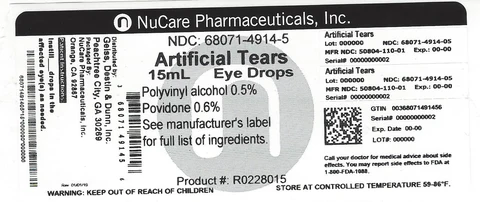 Artificial Tears 포장