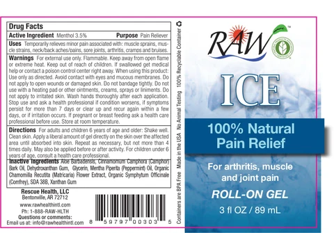 Raw Ice 포장