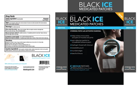 BLACK ICE MEDICATED PATCHES 포장