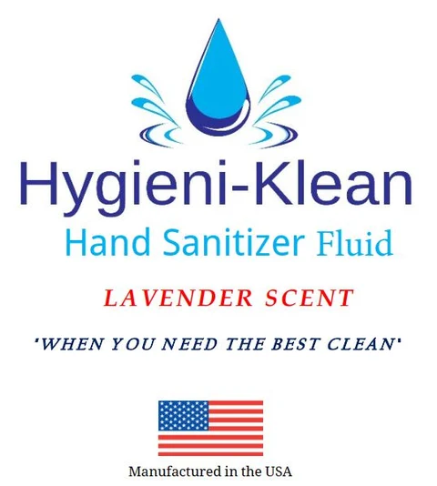 Hygieni-Klean Hand Sanitizer Fluid Lavender 포장
