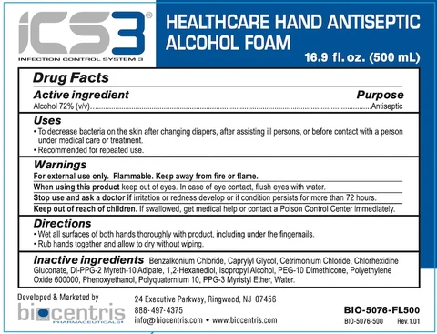 ICS3 Blue Healthcare Hand Antiseptic 포장