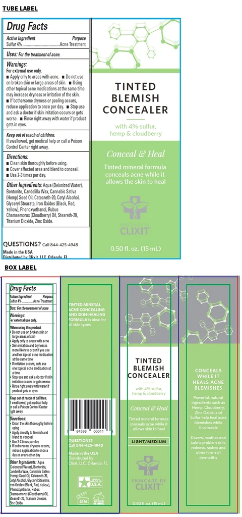CLIXIT TINTED BLEMISH CONCEALERLight packaging