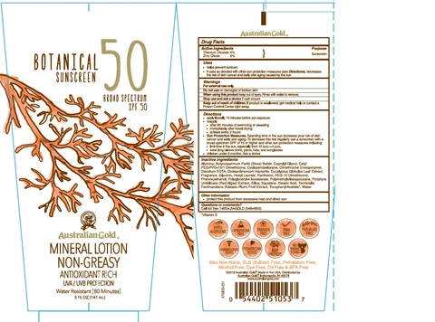 Australian GoldBotanical Mineral Sunscreen Broad Spectrum SPF 50 포장