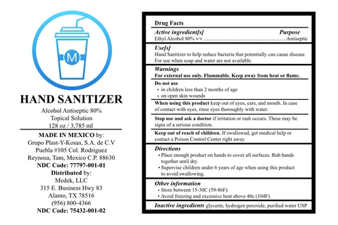 Hand Sanitizer packaging