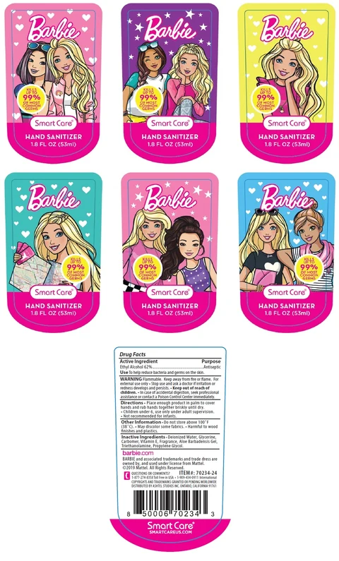 Barbie Hand Sanitizer 포장