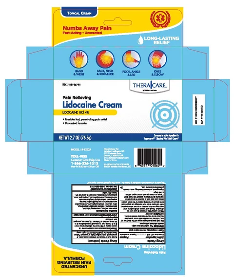 TheraCare Pain Relieving Lidocaine Cream packaging