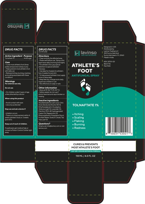 Lavinso Athlete Foot packaging