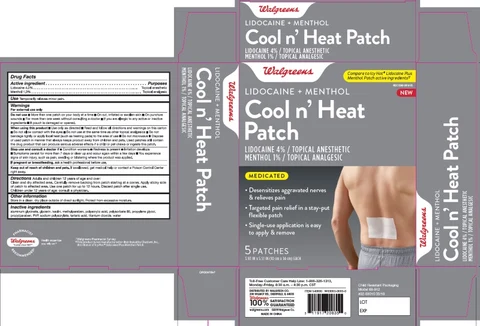 Cold and Heat Lidocaine Patch Plus Menthol 포장