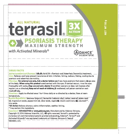 Terrasil Psoriasis TherapyMaximum Strength packaging