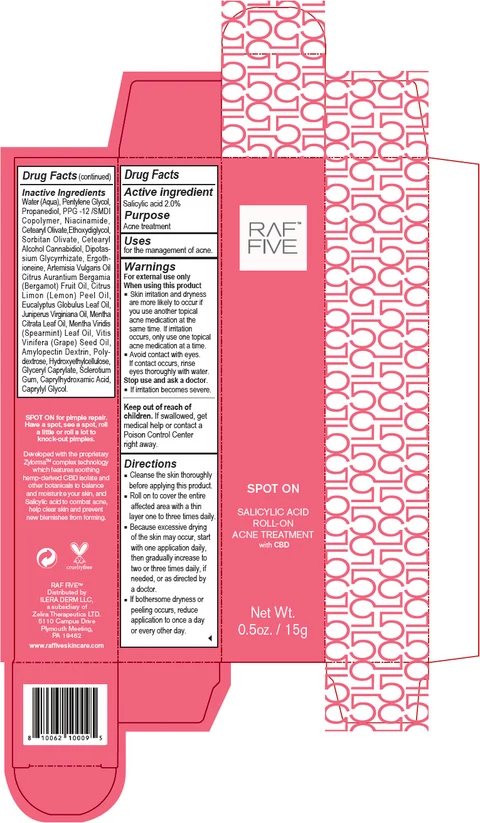 RAF Five - Spot On Salicylic Acid Roll-On Acne Treatment 포장
