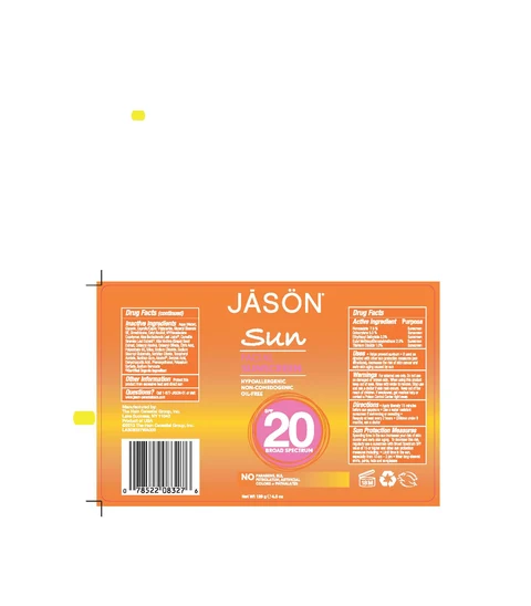 Jason Sun Facial Sunscreen Broad Spectrum SPF20 packaging