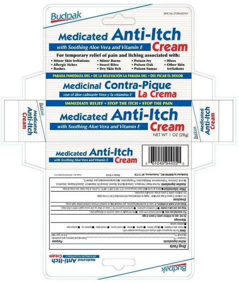 Budpak Medicated Anti Itch packaging