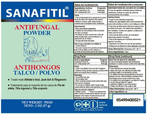 Sanafitil Talco 포장