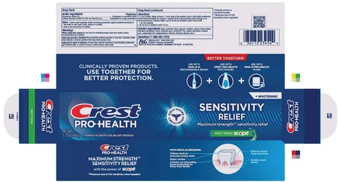 Crest Pro-HealthSensitivity Relief 포장