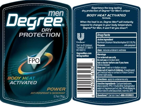 DegreePower Antiperspirant and Deodorant 포장