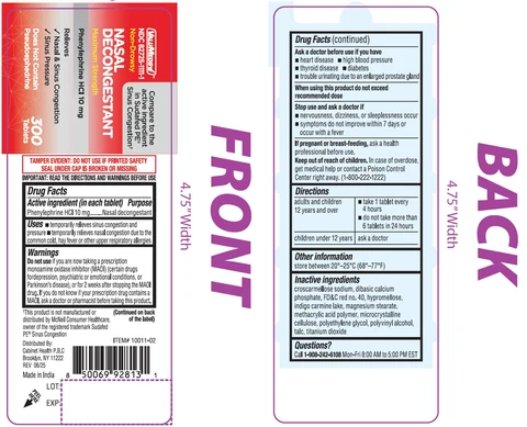 ValuMeds Nasal Decongestant Phenylephrine HCl packaging
