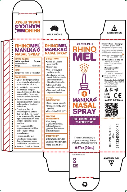 Rhinomel Manuka packaging